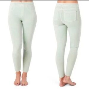 SPANX Women Pull-On Sage Green Jeanish Leggings SZ XL